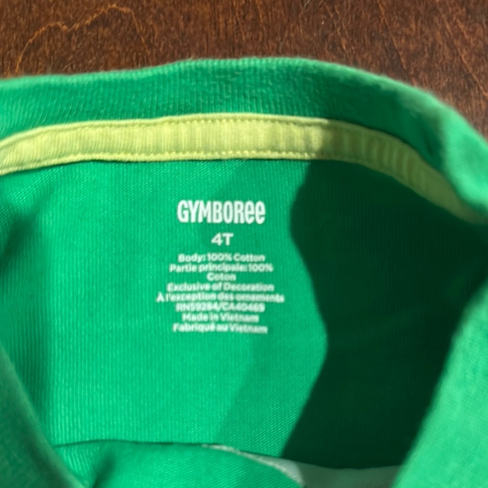Gymboree Toddler Boys St. Patrick’s Day Shirt with Dog and Shamrock Design - Picture 2 of 4